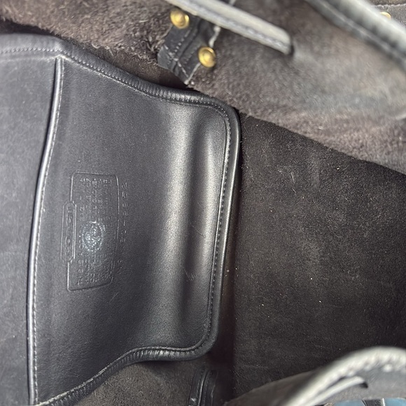 Vintage Coach 9952 Lulu's Legacy Drawstring Crossbody Bucket Bag Black - Picture 8 of 15